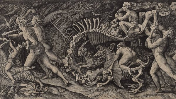 Бафомет гравюра средневековье