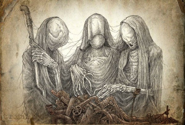 Memento Mori ворон тату