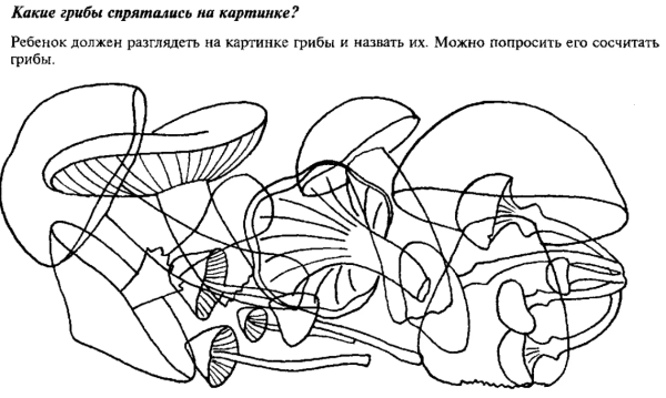 Задания на тему грибы для дошкольников