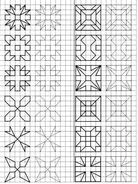 Рисунок по клеточкам для детей