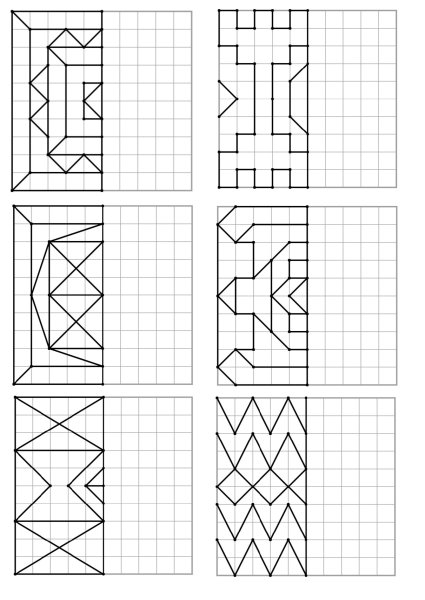 Нейропсихологические упражнения повтори узор
