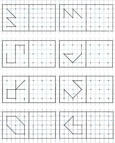 Рисование в клетке для дошкольников