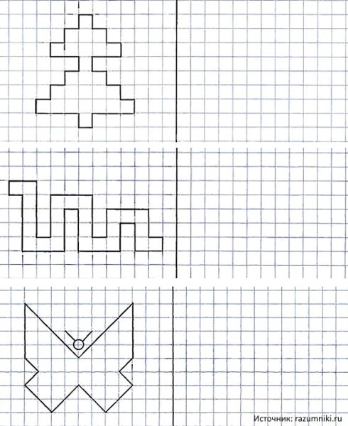 Графомоторика повтори узор