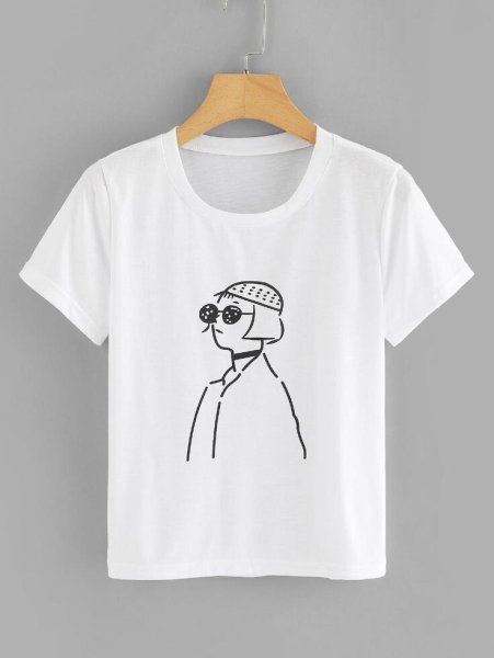 Минималистические принты на футболку