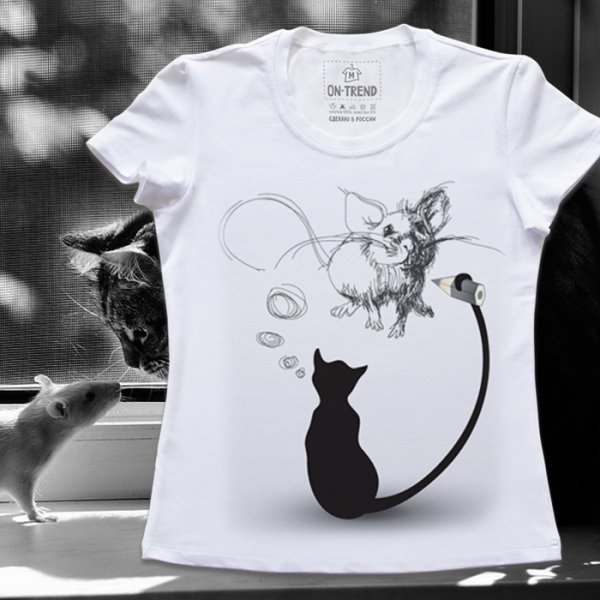 Футболки с рисунком животных