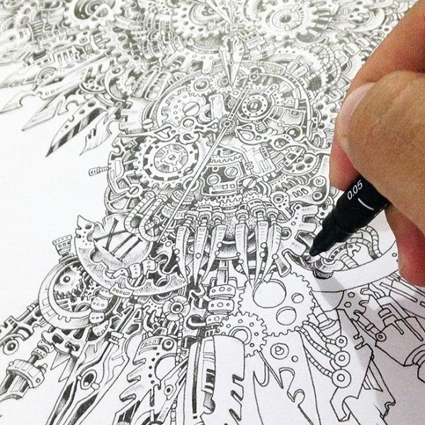 Сложные рисунки карандашом