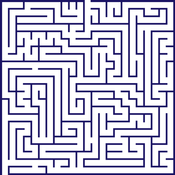 Лабиринт для 7 лет сложные