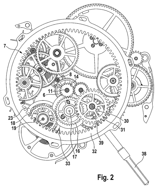 Часовой механизм чертеж
