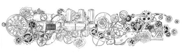 Орнамент в стиле стимпанк