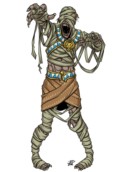 Мумия раскраска