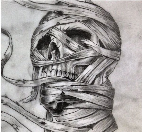 Раскраска Египетская Мумия