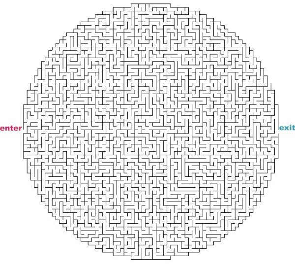 Лабиринт сложный