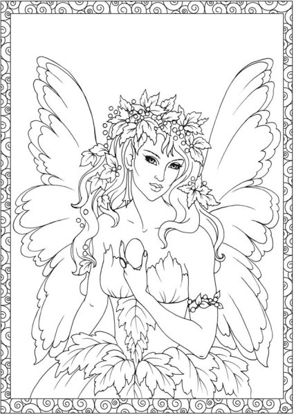 Раскраски аниме феи