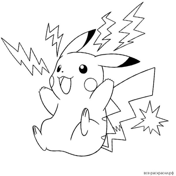 Раскраски покемоны Пикачу и его друзья