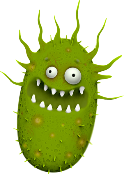 Микробы мультяшные