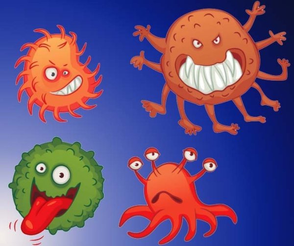 Вирусы и бактерии для детей