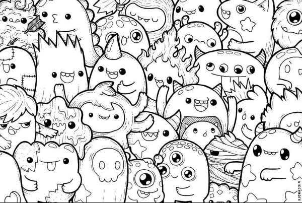 Раскраски с монстриками