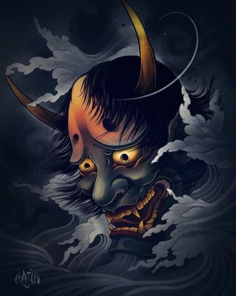 Дракон черно белый