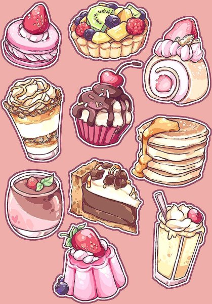 Нарисовать вкусняшки