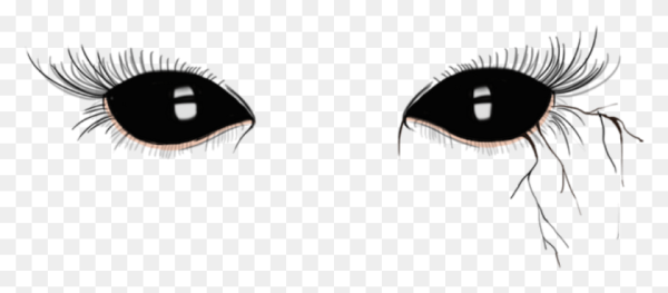 Нарисовать страшные глаза