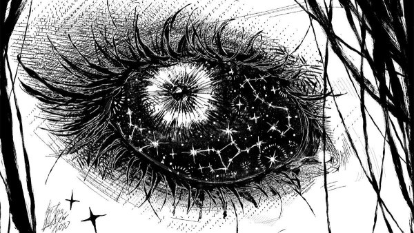 Кошачий глаз карандашом