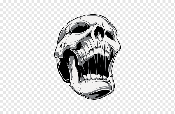 Череп с открытой пастью