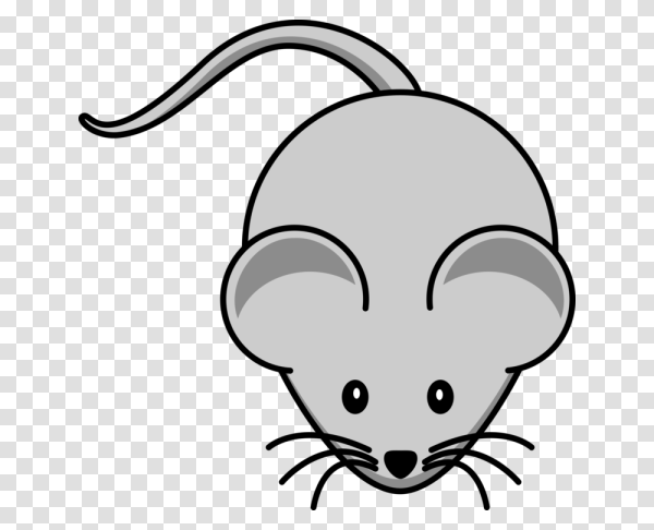 Мышка трафарет для детей