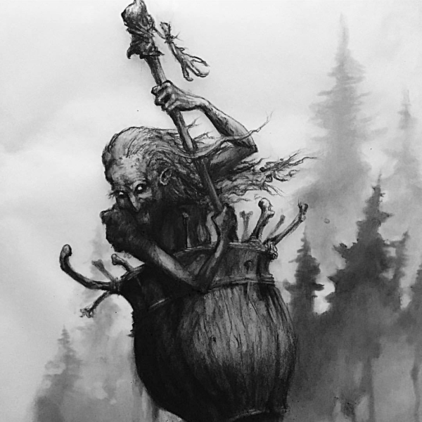 Уродливая старуха иллюстрации