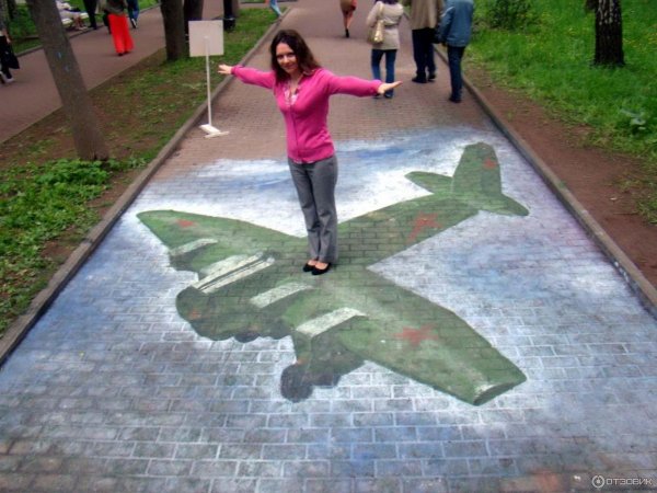 Рисунки на асфальте.