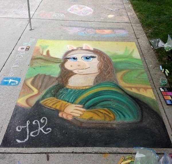 Идеи для рисования на асфальте