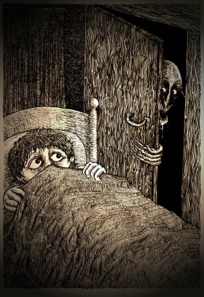Страшная бабайка под кроватью