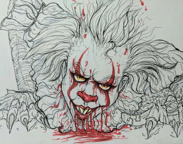 Страшные картинки для срисовки