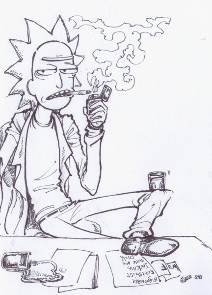 Рик Санчес чб