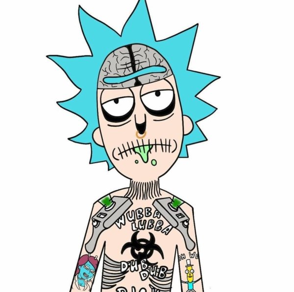 Рик Санчес панк арт