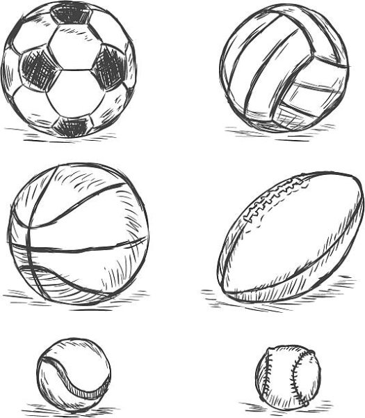 Футбольный мяч скетч