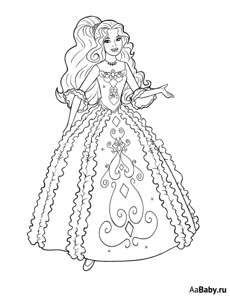 Раскраска свадебное платье
