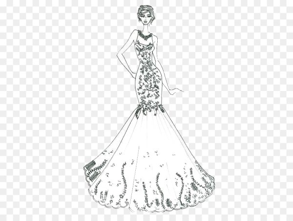 Платье принцессы раскраска для детей