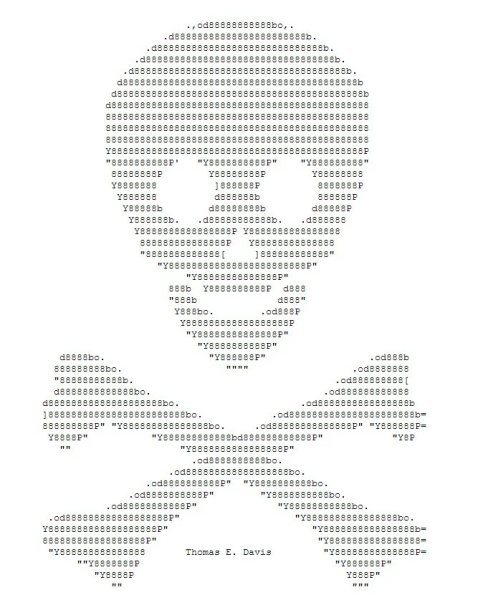 Череп из символов