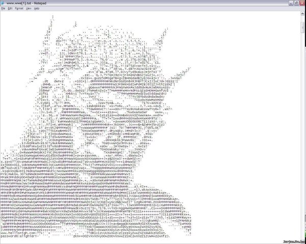ASCII Art рисунки символами и знаками