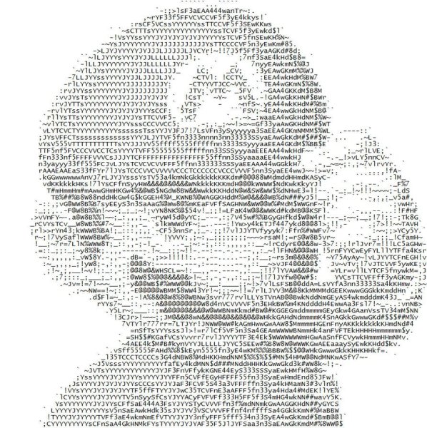 Рисунки символами