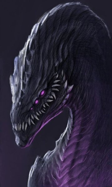 Дракон арт страшный