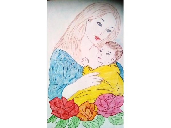 Рисунок ко Дню матери