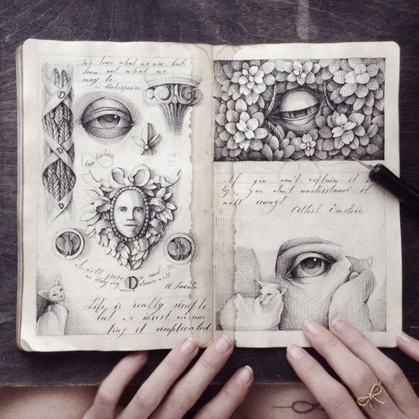 Идеи для рисунков в скетчбуке