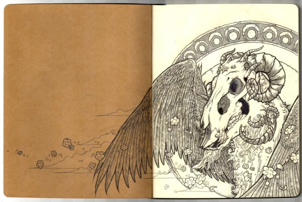 Странные рисунки для скетчбука