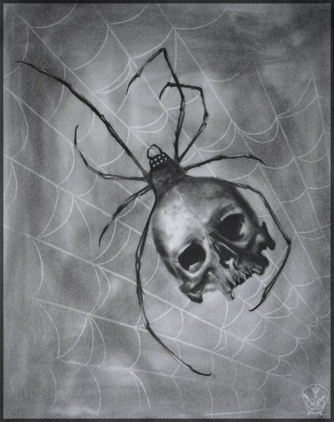 Страшные рисунки пауков