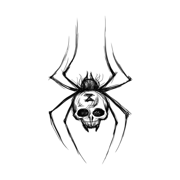 Эскизы пауков для тату