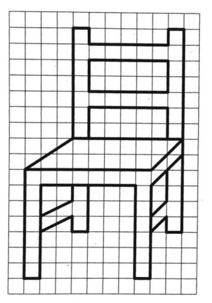 Объемные фишурыпо клеточкам