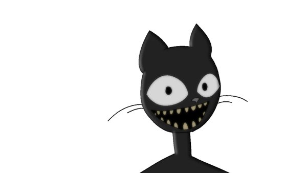 Мультяшный котик монстр