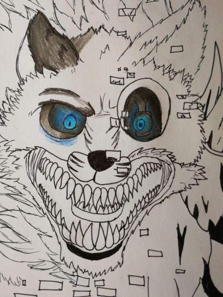 Раскраска страшный Фредди