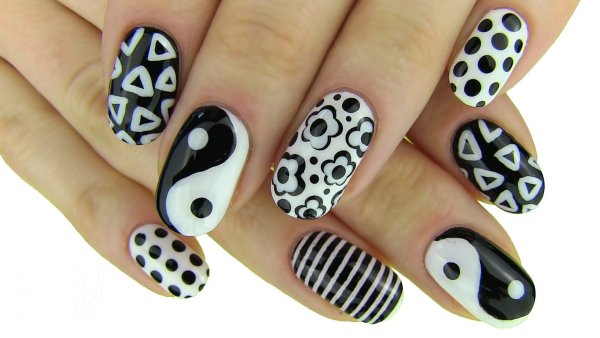 Лёгкий рисунок на ногтях для начинающих